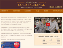 Tablet Screenshot of doylestowngoldexchange.com